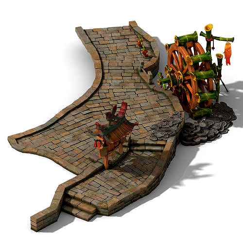 Jiaxing City - Waterwheel - publicity bar - surface