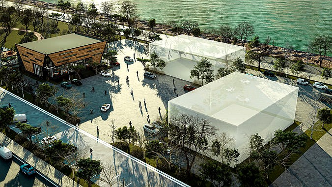 Lumion render scene  with  sketchup model