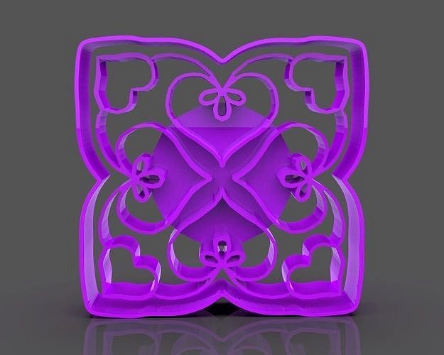 Romantic Hearts Cookie Cutter | 3D