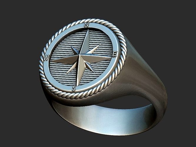 Nautical Star Ring 3D print model | 3D