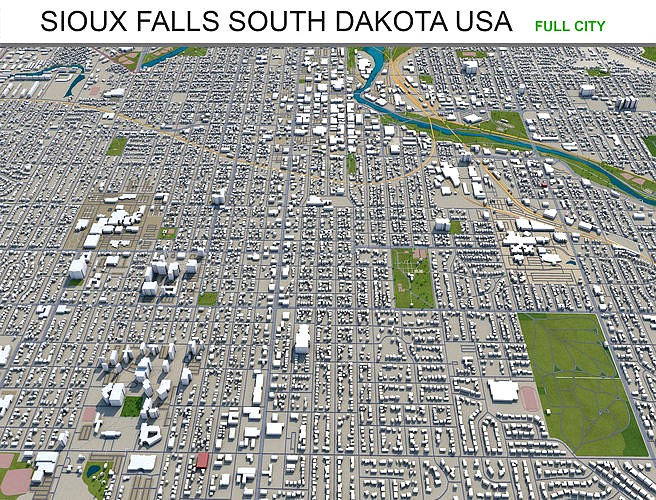 Sioux Falls South Dakota USA 40km