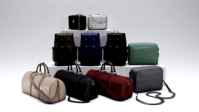 Fashion accessories set - bag - backpack - purse
