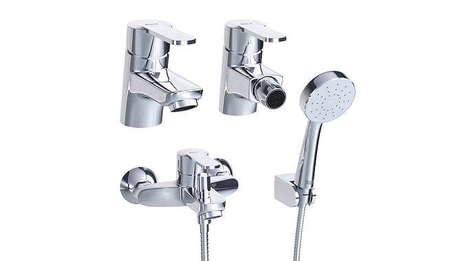 Set of faucets from Roca collection Victoria