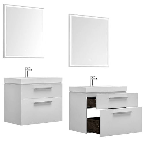 Nova 75-90 white two drawers