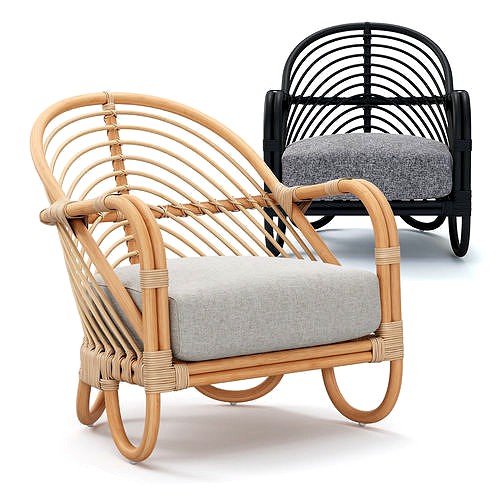 Crate and Barrel Etta Rattan Chairs
