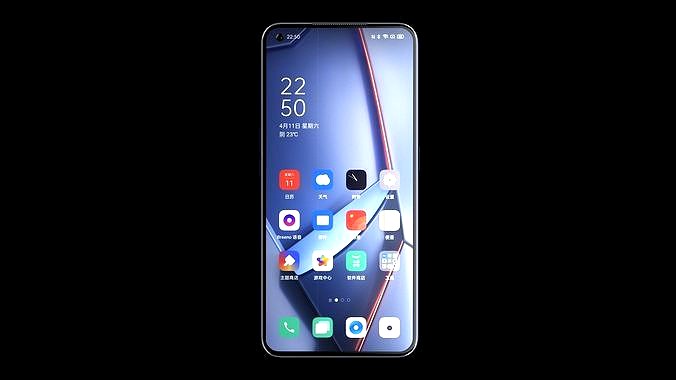OPPO Ace2 modeling rendering