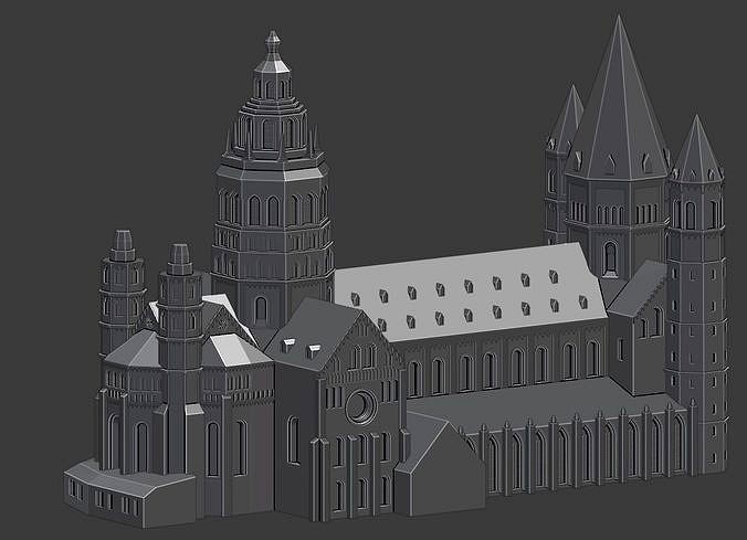 Mainz Cathedral 3D print model | 3D