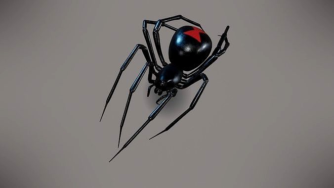 Black widow spider rigged