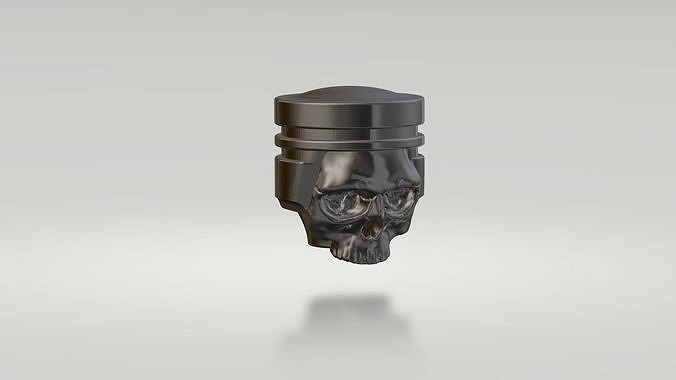 Gearknob piston skull | 3D