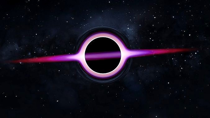 Beautiful animated realistic  blackhole