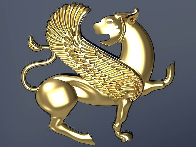 winged lion | 3D