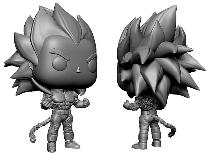 Super Sayan 4 Vegeta Custom Funko Pop | 3D