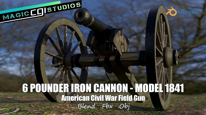 6 Pounder Iron Cannon - Model 1841