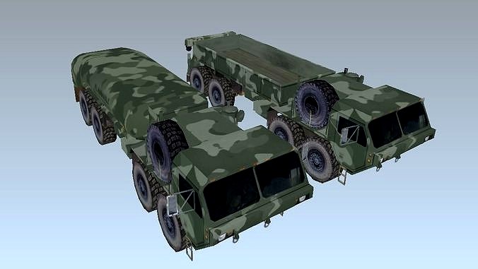 Heavy Expanded Mobility Tactical Truck HEMTT lowpoly model
