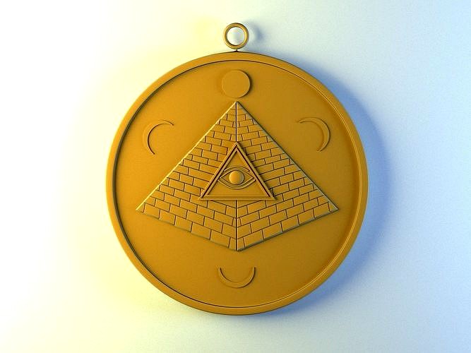 pyramid of eyes of ra | 3D