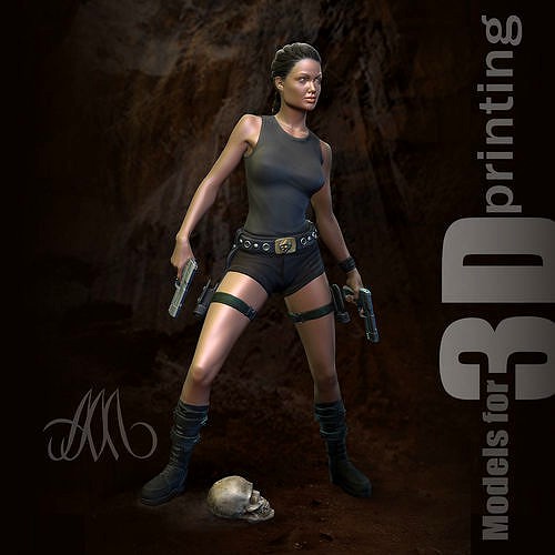 Lara Croft 3d Model 