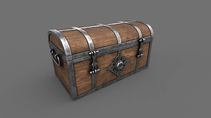 Treasure Chest Closed Game Ready