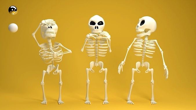 Cartoon skeleton