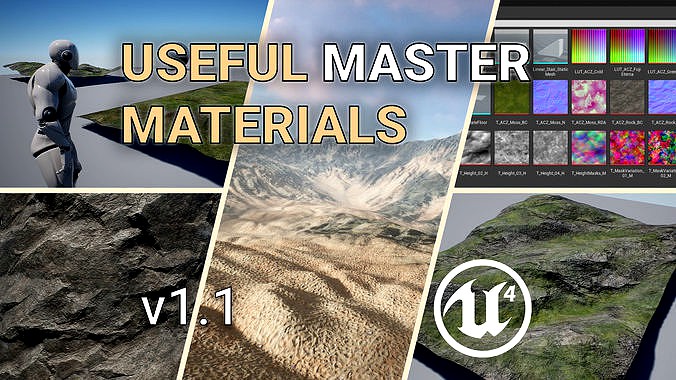 Unreal Engine 4 - Useful Master Materials Updated Version