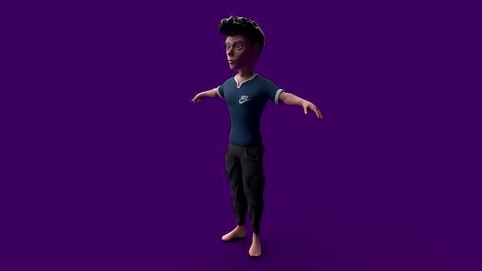 Stylized Lowpoly character
