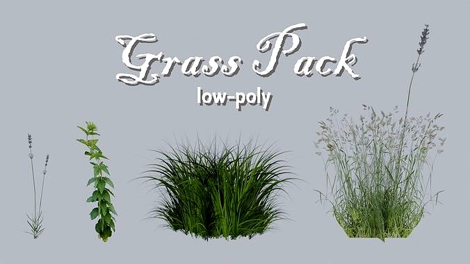 Low-poly Grass Pack