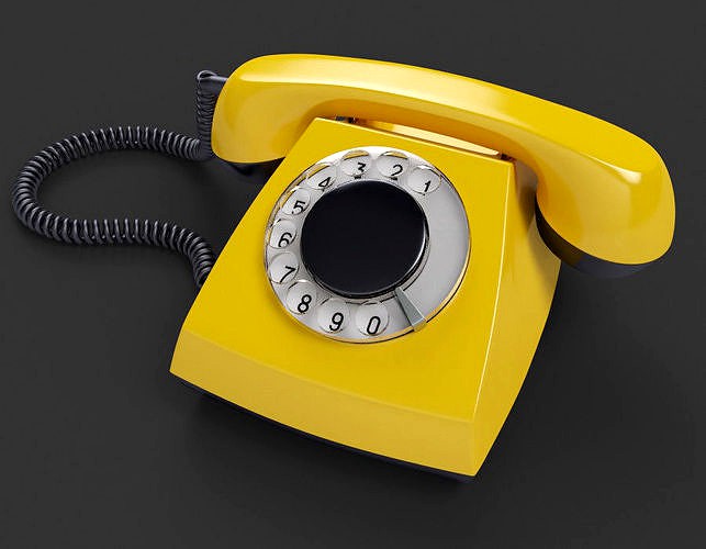 Retro Telephone TAH 70-5 3D model