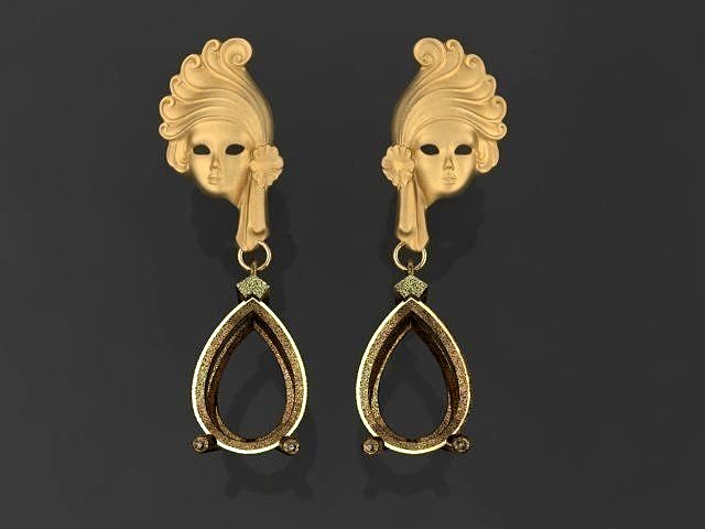 Mask earring | 3D
