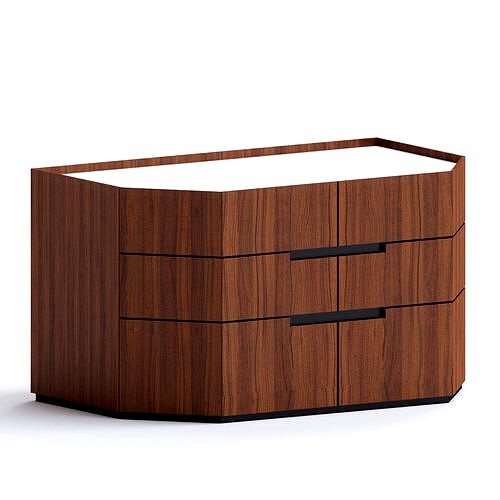 AMOS Oak chest of drawers By  ZANETTE