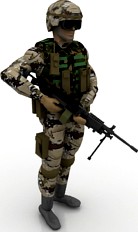 Soldier 3D Model