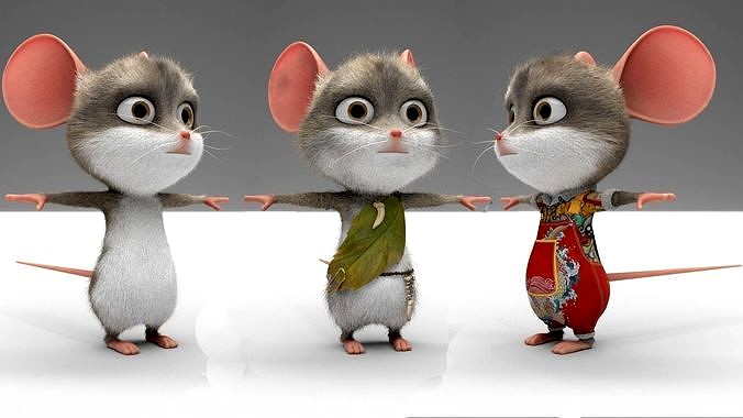 Design of rigging  Complete assembly All binding cartoon mouse