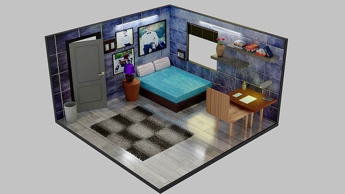 Isometric 3D Room