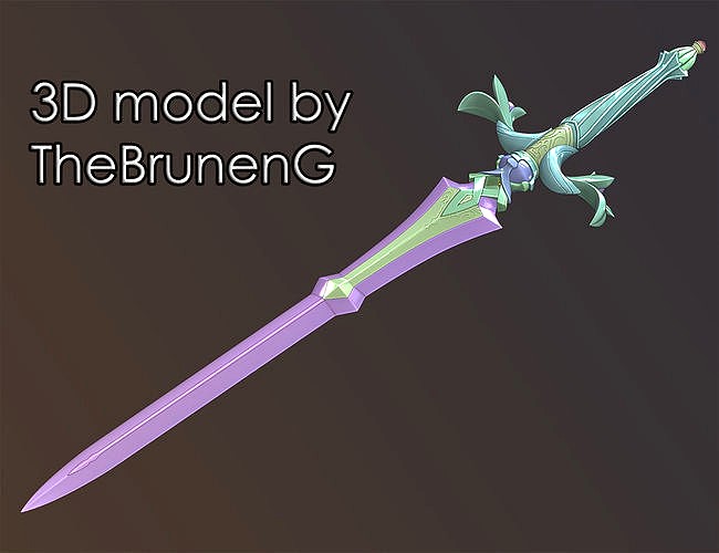 Genshin Impact Sacrificial Sword | 3D