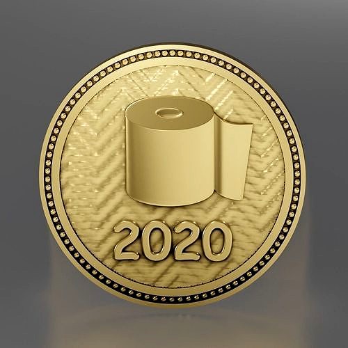 Souvenir coin 2020 3D model