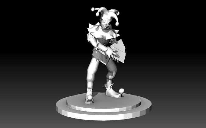 Joker DnD Character Stylized miniature 3D print model | 3D