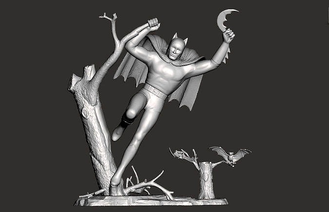 AURORA BATMAN model kit scan | 3D