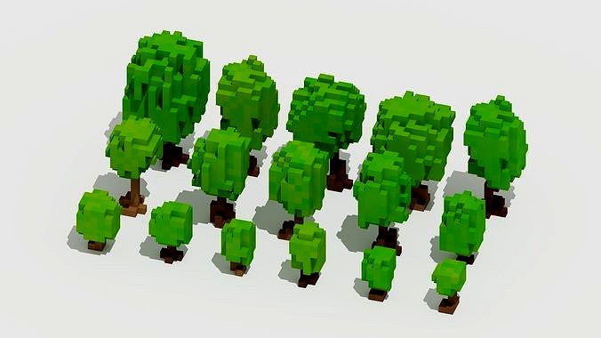 Voxel Trees Pack