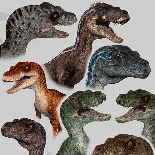 Extreme Raptor Collection - 8K - Animated