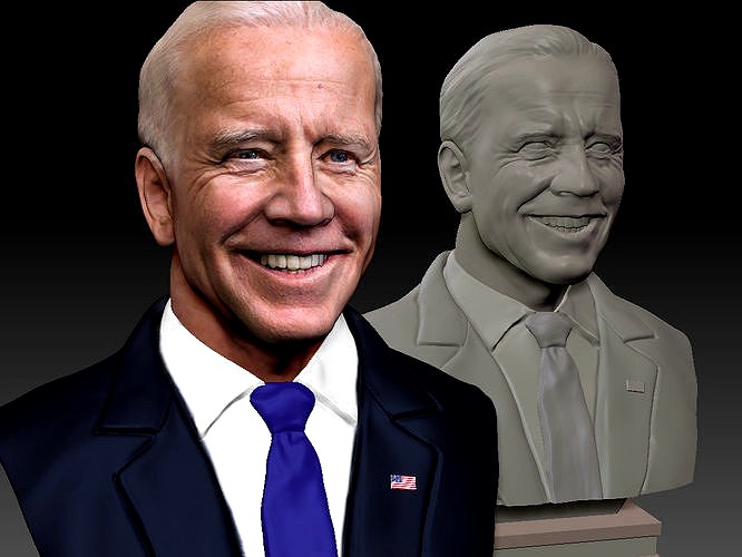 Joe Biden President Democrat Textured | 3D