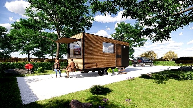 off grid house on wheels mobile home tiny house  vacation house