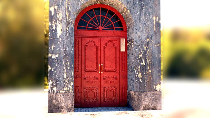 door old - baroque style