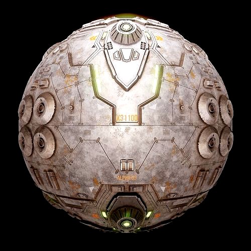 PBR Sci-Fi Industrial Texture 40