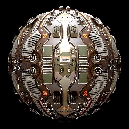 PBR Sci-Fi Industrial Texture 32