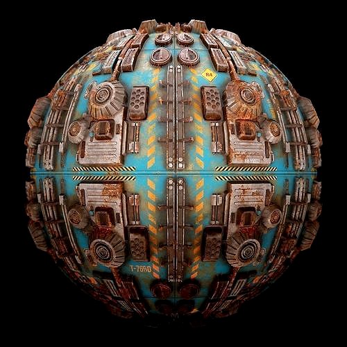 PBR Sci-Fi Industrial Texture 25