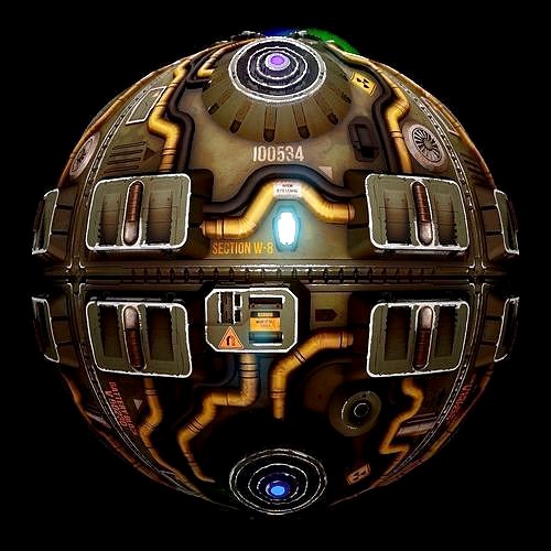 PBR Sci-Fi Industrial Texture 12
