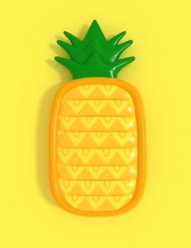 Inflatable Pineapple Float 3D model