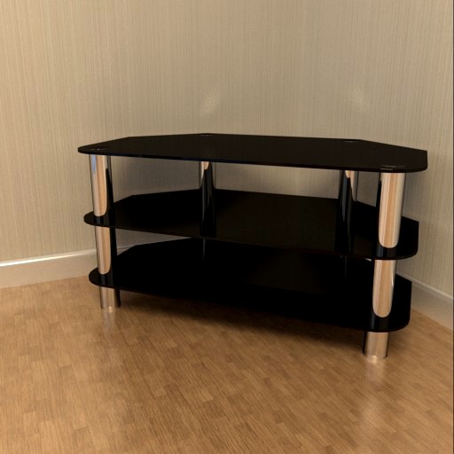 Glass and Chrome TV Stand