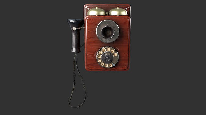 Wooden Vintage Antique Phone