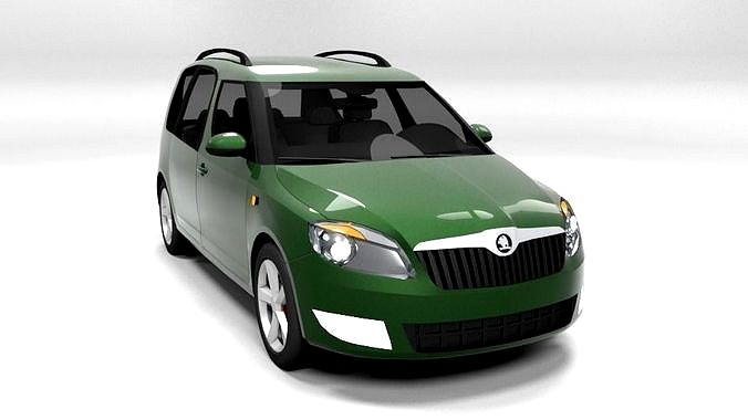 SKODA ROOMSTER 2011 LOWPOLY