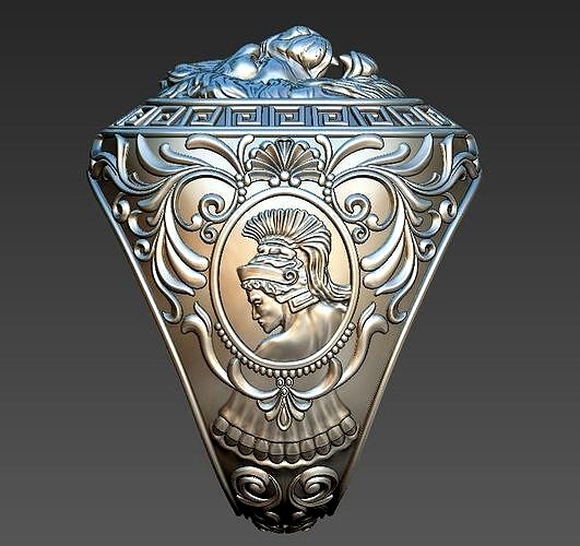 man ring lion | 3D