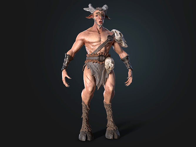 Faun 3D model Character